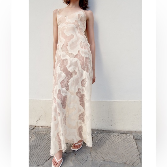 Zara LONG SLIP DRESS - Picture 2 of 16
